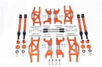 Aluminium Aufhängungs-Set komplett v/h orange