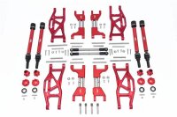 SLVR Aluminium Aufhängungs-Set komplett v/h rot