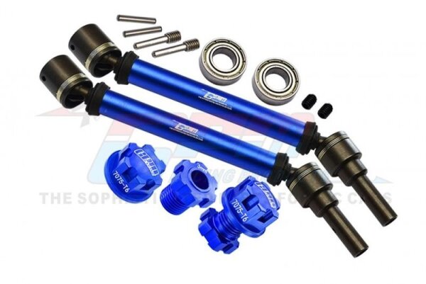 Stahl CVD gehärtet mit Aluwelle Set v/h blau (2)