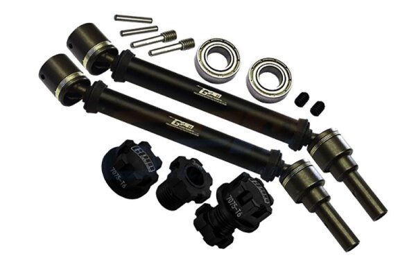Stahl CVD gehärtet mit Aluwelle Set v/h schwarz (2)