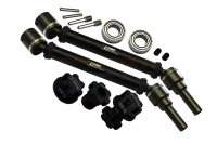 Stahl CVD gehärtet mit Aluwelle Set v/h schwarz (2)