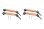 SLVR Stahl CVD mit Aluminiumwelle v/h orange (4 Stk.)