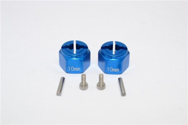 Aluminium Hex Adapter 12x10mm blau