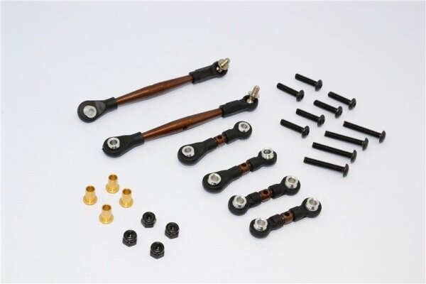 Federstahl Spurstangen mit Kugelpfannen Set (6 Stk.)