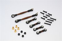 Federstahl Spurstangen mit Kugelpfannen Set (6 Stk.)