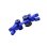 Aluminium Lenkungs-Set mit Kugellager blau