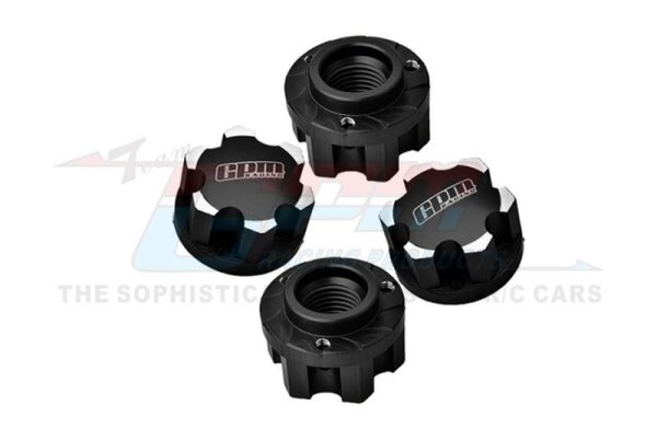 Radmuttern 7075 Alu schwarz für 1/5 oder Kraton 8s Felgen