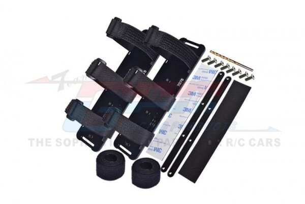 Akkuhalter-Set 7075-T6 Aluminium schwarz