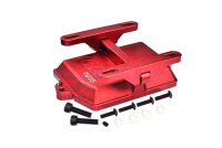 Empfängerboxabdeckung 7075-T6 Alu mit Elektrikhalter rot
