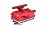 Empfängerboxabdeckung 7075-T6 Alu mit Elektrikhalter rot
