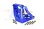 Motorhalter 7075-T6 Aluminium blau mit Schnellmontage