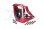 Motorhalter 7075-T6 Aluminium rot mit Schnellmontage