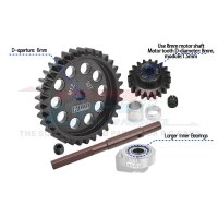 Hauptzahnrad 40Cr Carbon-Stahl M1.5 33Z & Motorritzel 20Z