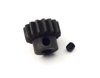 Stahlritzel 16 Zähne, Modul 1, Bohrung 5mm Welle