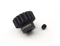 Stahlritzel 17 Zähne, Modul 1, Bohrung 5mm Welle