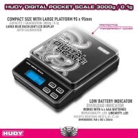 PROFFESIONAL DIGITAL POCKET SCALE 3000g/0.1g