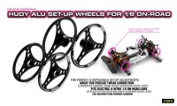 Alu Set-up Wheels für 1/8 On Road (4)