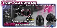 Alumutter M3 für 1:10 & 1:12 Pan Car Setup-System
