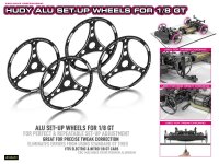 Alu Set-up Wheels für 1/8 GT (4)