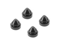 BLACK RUBBER FEET 8MM (4)