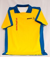 gelb/blaues T-Shirt im HEPF-Design (XS)