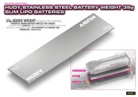 Stahlgewicht für Slim Akku Pack 35g rostfrei