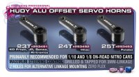 ALU SERVO HORN - FUTABA, SAVÖX - OFFSET - 1-HOLE - 25T - V2