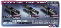 ALU THROTTLE SERVO HORN - KO PROPO, SANWA - 2-HOLE - 23T