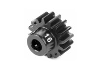 HUDY PINION GEAR - HARD STEEL - 16T (MODULE 1)