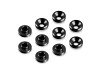 ALU COUNTERSUNK SERVO SHIM - BLACK (10)