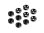 ALU COUNTERSUNK SERVO SHIM - BLACK (10)