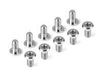 HUDY TITANIUM HEX SUPER LOW HEAD SCREW SLH M3x6 (10)