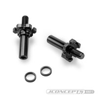 Einstellbare Titan Front-Achse (2) stealth schwarz