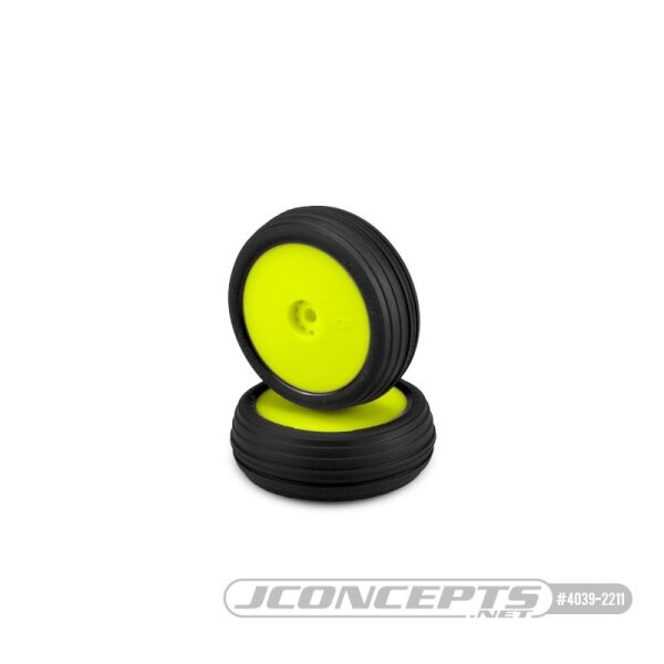 Hawk Reifen supersoft/grün vorne auf Felgen gelb (2)