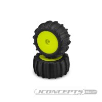 Animal Reifen supersoft/grün hinten auf Felgen gelb (2)