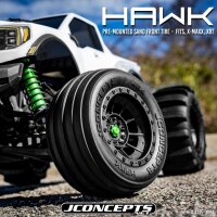 Hawk Reifen medium auf Felgen schwarz 17+24mm (2)