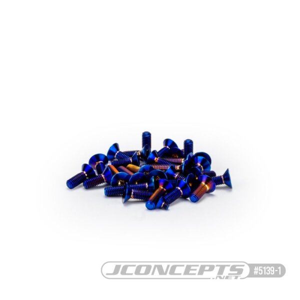 Titan-Sechskantschrauben-Set blau (32)