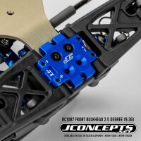 Bulkhead Alu blau vorne 2.5-Grad 9.3g