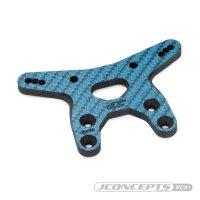 Dämpferbrücke vorn 2mm Carbon fiber - blau