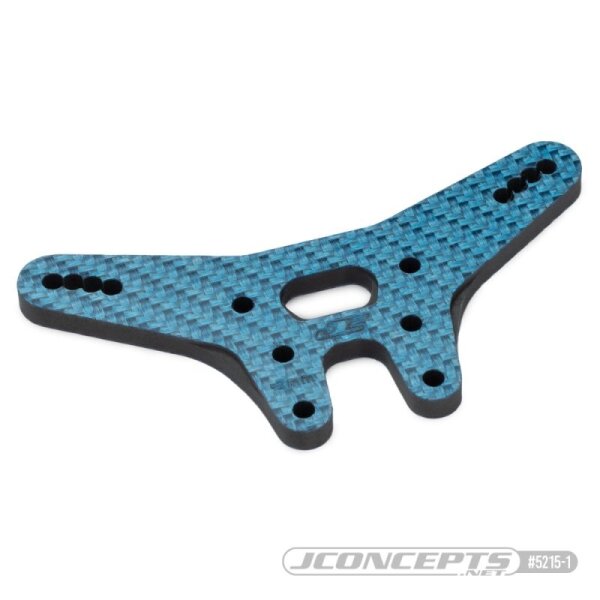 Dämpferbrücke hinten 2mm Carbon fiber - blau