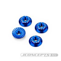 Low-Profile Felgenmuttern Alu blau 7mm (4)