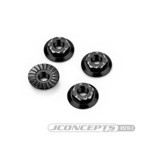 Low-Profile Felgenmuttern Alu schwarz 7mm (4)