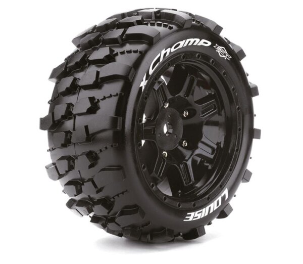 X-CHAMP MFT-Reifen soft auf Felge schwarz 24mm (2)