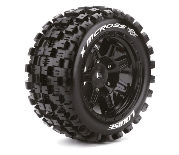 X-MCross MFT-Reifen soft auf Felge schwarz 24mm (2)