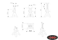Chubby Mini 3 TON Scale Jack Stands