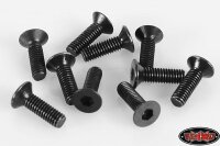 Stahl Flat Head Cap Schrauben M3 x 10mm (10 Stk.)