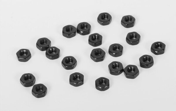 Regular M2 Schwarz Muttern (20 Stk.)