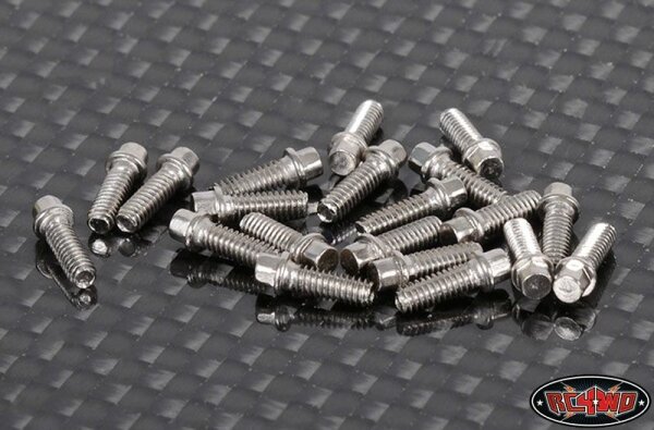 Miniature Scale Hex Bolts (M2 x 6mm) (Silber)