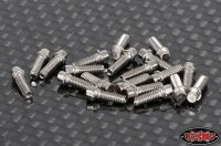 Miniature Scale Hex Bolts (M2 x 6mm) (Silber)