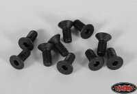 Stahl Flat Head Socket Cap Schrauben M2.5 x 6mm (10 Stk.)
